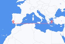 Flights from Parikia in Greece to Faro in Portugal
