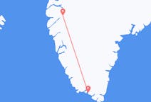 Loty z Qaqortoq, Grenlandia do Kangerlussuaq, Grenlandia