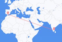 Flyreiser fra Tiruchirappalli, India, til Malaga, India
