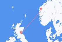 Flug frá Førde, Noregi til Edinborgar, Skotlandi