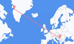 그린란드 카시지안구이트에서 출발해 세르비아 베오그라드에(으)로 가는 항공편