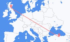 Flights from Tokat to Edinburgh