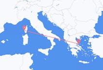 Flights from Skiathos, Greece to Ajaccio, France