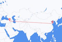 Flyreiser fra Qingdao, Kina til Ağrı merkez, Tyrkia