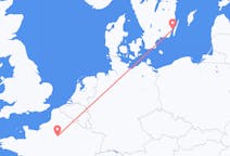 Vols de Kalmar, Suède pour Paris, France