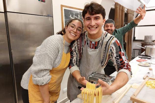 Super Fun Pasta and Gelato Cooking Class close to the Vatican