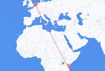 Flyrejser fra Dar es-Salaam, Tanzania til Bruxelles, Belgien