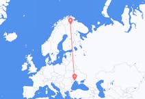 ウクライナのオデッサから、フィンランドのイヴァロまでのフライト