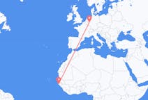 Flyreiser fra Ziguinchor, Senegal til Köln, Tyskland
