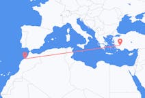 出发地 摩洛哥出发地 卡薩布蘭卡目的地 土耳其代尼茲利的航班