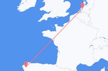 Flyrejser fra Santiago de Compostela til Rotterdam