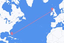 Flyg från Nassau, Bahamas till Tiree, Skottland