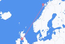 Flyrejser fra Douglas, Isle of Man til Leknes, Norge