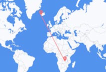 Flyg från Ndola, Zambia till Reykjavík, Zambia