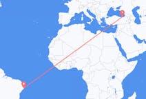 Flyreiser fra Maceió, Brasil til Trabzon, Tyrkia