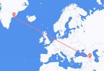 Flyg från Jerevan, Armenien till Kulusuk, Grönland