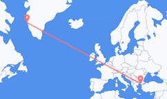 그린란드 마니초크에서 출발해 그리스 알렉산드로폴리에게(으)로 가는 항공편