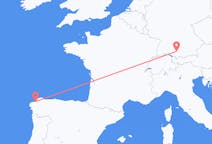 Flyreiser fra La Coruña, Spania til Memmingen, Tyskland
