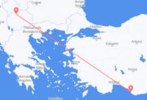Flights from Gazipaşa to Skopje
