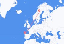 Flights from Santiago de Compostela, Spain to Vilhelmina, Sweden