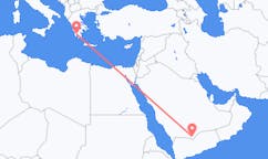 Flights from Sharurah, Saudi Arabia to Kalamata, Greece