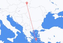 Рейсы из Кошице, Словакия в Наксос, Греция