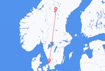 Flights from Östersund to Angelholm