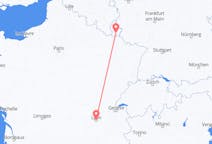 Vluchten van Luxemburg, Luxemburg naar Lyon, Frankrijk
