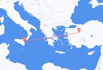 이탈리아 카타니아에서 출발해 터키 쿠타히아(Kütahya)로(으)로 가는 항공편