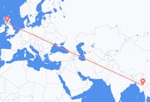 Flyrejser fra Heho, Myanmar (Burma) til Glasgow, Skotland
