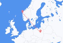 Flyg från Florø, Norge till Warszawa, Polen