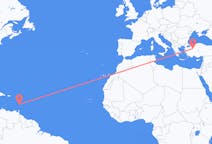 Flights from Saint Lucia to Eskişehir
