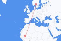 Flyrejser fra Bamako, Mali til Göteborg, Sverige