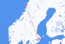 Flug frá Sandnessjøen til Stokkhólms