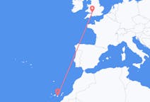 Flyrejser fra Las Palmas, Spanien til Bristol, England