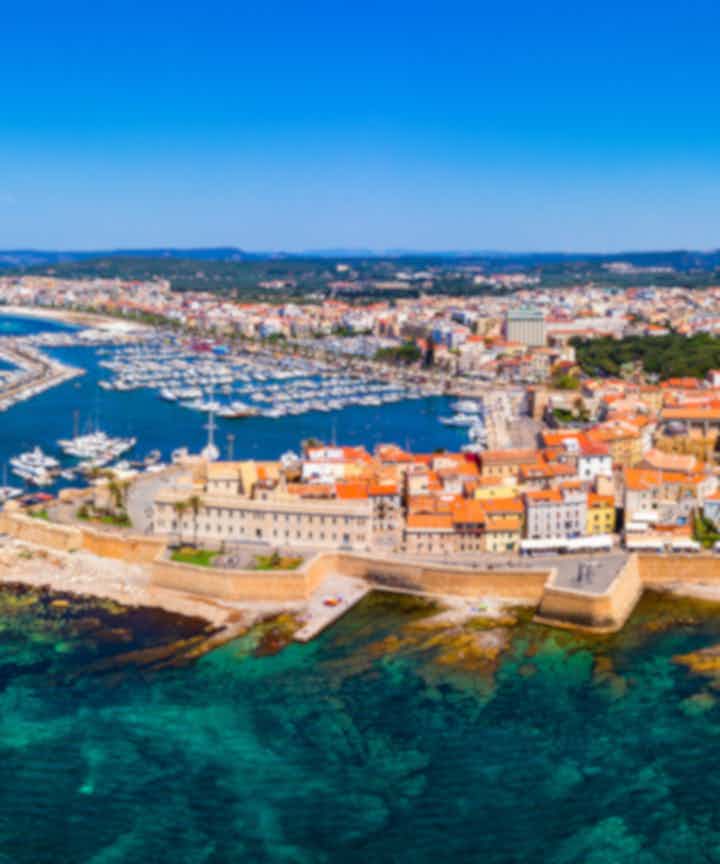 Flights from the city of Alghero, Italy to Europe