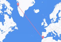 Flights from Rabat, Morocco to Aasiaat, Greenland