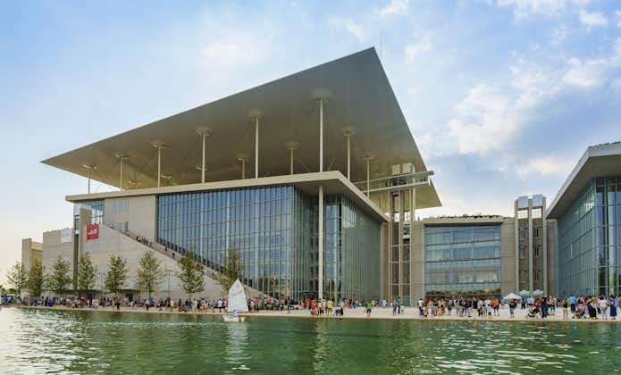 Photo of Stavros Niarchos Foundation Cultural Center in city of Athens, Greece.