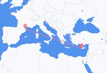 Flyreiser fra Páfos, Kypros til Perpignan, Frankrike
