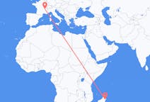 Flights from Maroantsetra, Madagascar to Lyon, France