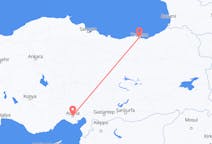 Loty z Adana, Turcja do Trabzon, Turcja