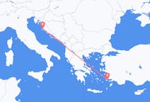 Flights from Kos, Greece to Zadar, Croatia