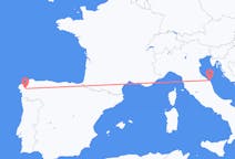 Flights from Santiago De Compostela to Ancona