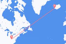 Vols de Charleston, États-Unis à Reykjavík, Islande