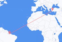 Flyreiser fra Belém, Brasil til Denizli, Tyrkia