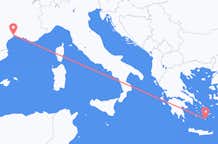 Flights from Montpellier to Santorini