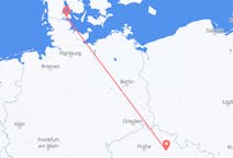 Loty z miasta Pardubice do miasta Sønderborg