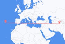 Flyg från Mazar-e Sharif, Afghanistan till Ponta Delgada, Portugal