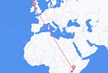 Flyg från Kisumu, Kenya till Belfast, Nordirland