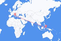 Flyreiser fra Ternate City, Indonesia til Napoli, Italia